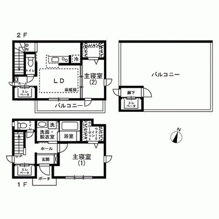 ヴィエンナの物件間取画像